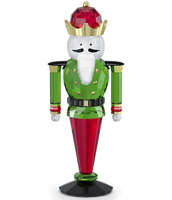 Swarovski Crystal Green Holiday Cheers Nutcracker Figurine