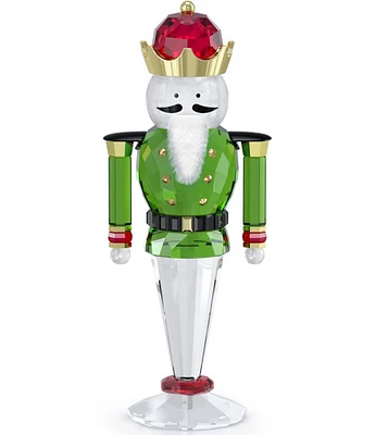 Swarovski Crystal Holiday Cheers Clear Large Nutcracker Figurine