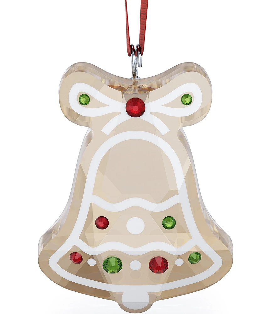 Swarovski Crystal Holiday Cheers Gingerbread Bell Ornament