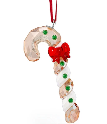 Swarovski Crystal Holiday Cheers Gingerbread Candy Cane Ornament