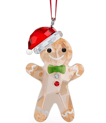 Swarovski Crystal Holiday Cheers Gingerbread Man Ornament