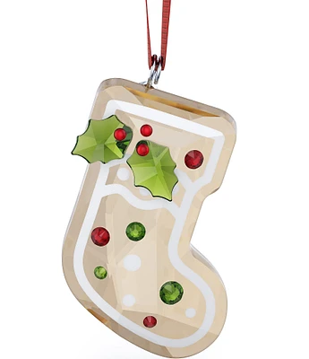 Swarovski Crystal Holiday Cheers Gingerbread Stocking Ornament