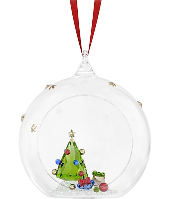 Swarovski Crystal Holiday Cheers Tree and Gifts Ball Ornament