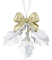 Swarovski Crystal Holiday Magic Holly Leaves Ornament