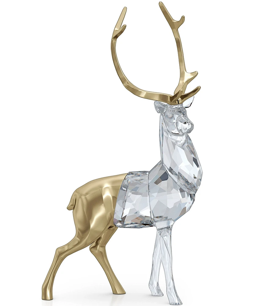 Swarovski Crystal Holiday Magic Stag Figurine