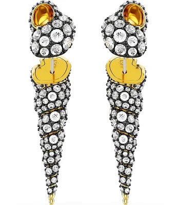 Swarovski Crystal Idyllia Front Back Earrings