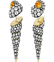 Swarovski Crystal Idyllia Front Back Earrings