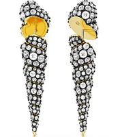 Swarovski Crystal Idyllia Front Back Earrings