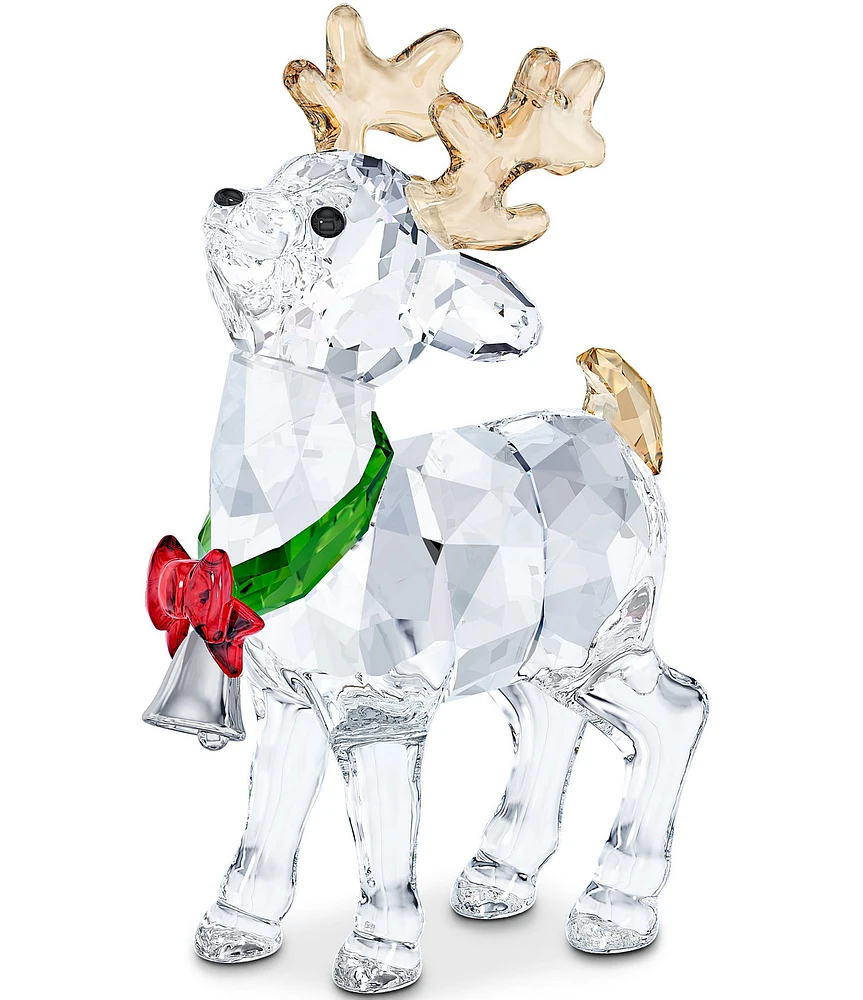 Swarovski Crystal Santa's Reindeer Figurine