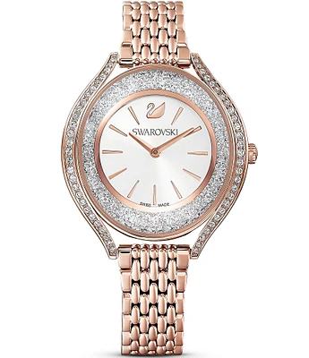 Swarovski Crystalline Aura Rose Gold Bracelet Watch