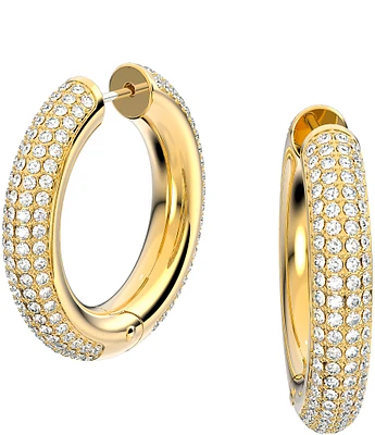 Swarovski Dextera Rhinestone Crystal Hoop Earrings