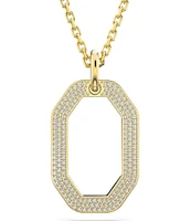 Swarovski Dextera Pave Octagon Long Pendant Necklace