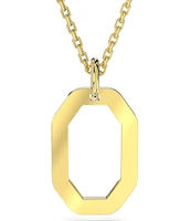 Swarovski Dextera Pave Octagon Long Pendant Necklace