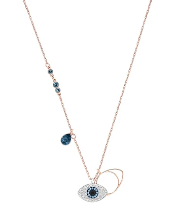 Swarovski Duo Evil Eye Pendant Necklace