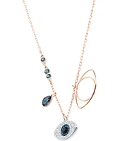 Swarovski Duo Evil Eye Pendant Necklace