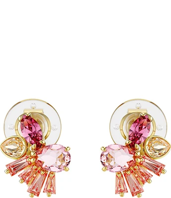 Swarovski Gema Crystal Mixed Cut Clip Earrings