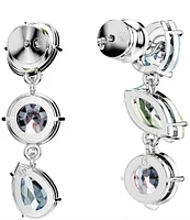 Swarovski Gema Multicolor Mixed Cut Drop Earrings