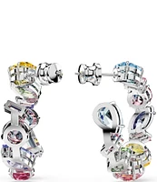 Swarovski Gema Multicolor Mixed Cut Hoop Earrings