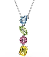 Swarovski Gema Multicolor Mixed Cut Y Necklace