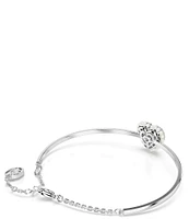 Swarovski Crystal Hyperbola Heart Bangle Bracelet