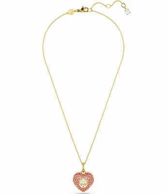 Swarovski Hyperbola Pendant Octagon Cut Crystal Heart Necklace