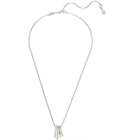 Swarovski Hyperbola Two Tone Crystal Short Pendant Necklace