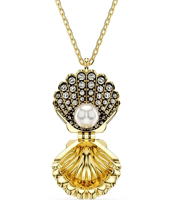 Swarovski Idyllia Crystal Shell Pearl Short Pendant Necklace