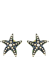 Swarovski Idyllia Crystal and Pearl Starfish Stud Earrings