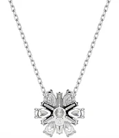 Swarovski Idyllia Mixed Cut Snowflake Short Pendant Necklace