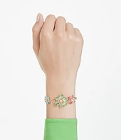 Swarovski Idyllia Multicolored Flower Line Bracelet
