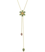 Swarovski Idyllia Multicolored Flower Pendant Y Necklace