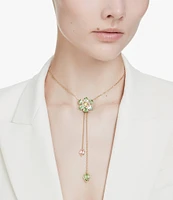 Swarovski Idyllia Multicolored Flower Pendant Y Necklace