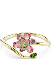 Swarovski Idyllia Multicolored Mixed Cut Flower Bangle Bracelet