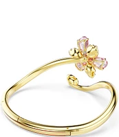 Swarovski Idyllia Multicolored Mixed Cut Flower Bangle Bracelet