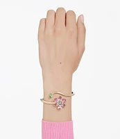 Swarovski Idyllia Multicolored Mixed Cut Flower Bangle Bracelet