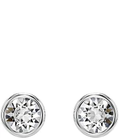 Swarovski Imber Silver Metal Stud Earrings