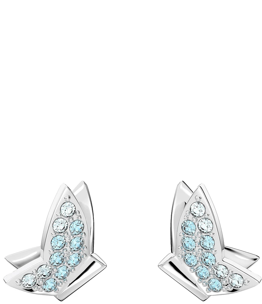 Swarovski Lilia Blue Butterfly Crystal Stud Earrings