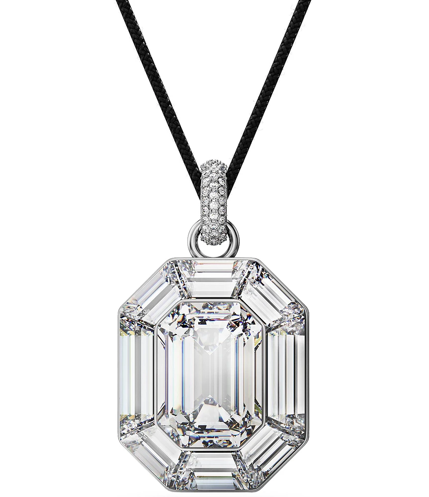 Swarovski Lucent Octagon Cut Long Pendant Necklace