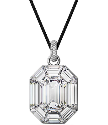 Swarovski Lucent Octagon Cut Long Pendant Necklace