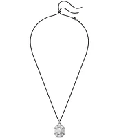 Swarovski Lucent Octagon Cut Long Pendant Necklace