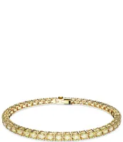 Swarovski Matrix Canary Tennis Crystal Line Bracelet