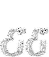 Swarovski Matrix Collection Crystal Heart Hoop Earrings