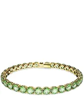 Swarovski Matrix Collection Crystal Green Tennis Line Bracelet