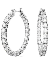 Swarovski Matrix Collection Crystal Hoop Earrings