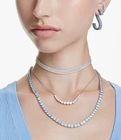 Swarovski Matrix Gradient Round Cut Frontal Collar Necklace
