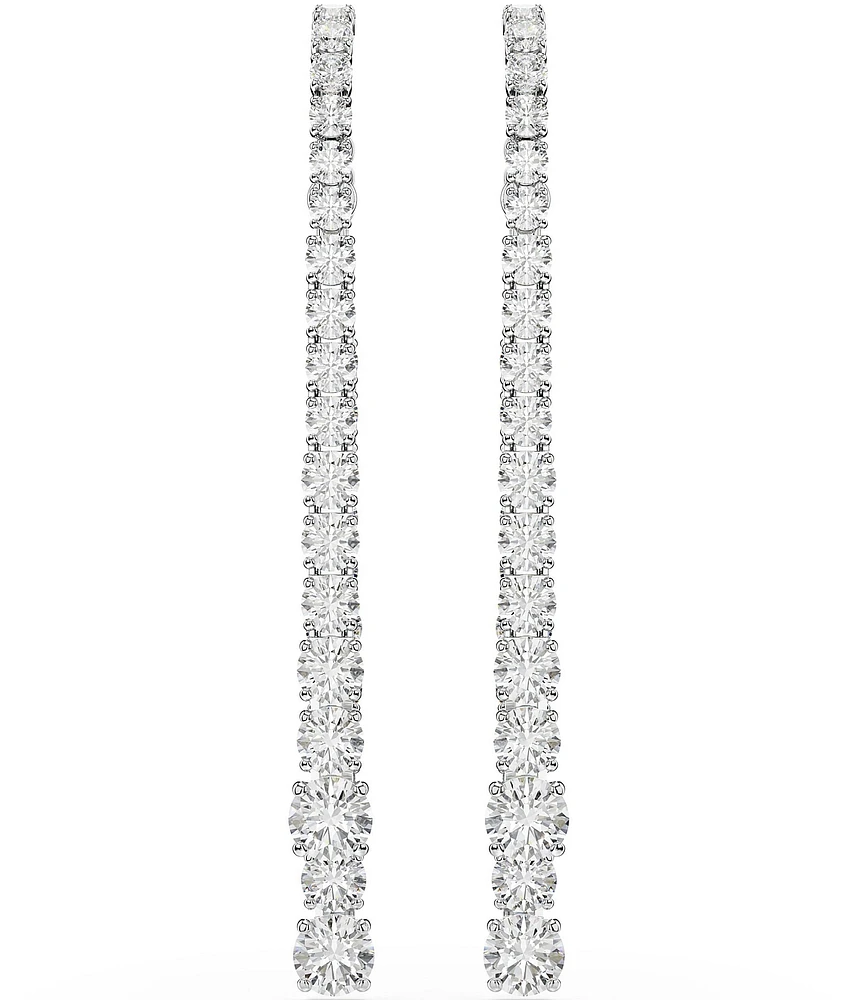 Swarovski Matrix Gradient Round Cut Linear Earrings