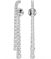Swarovski Matrix Gradient Round Cut Linear Earrings