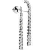 Swarovski Matrix Gradient Round Cut Linear Earrings