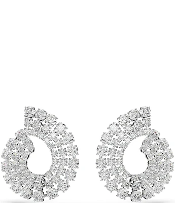 Swarovski Matrix Mixed Round Cut Drop Earrings