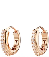 Swarovski Matrix Round Cut Hoop Earrings